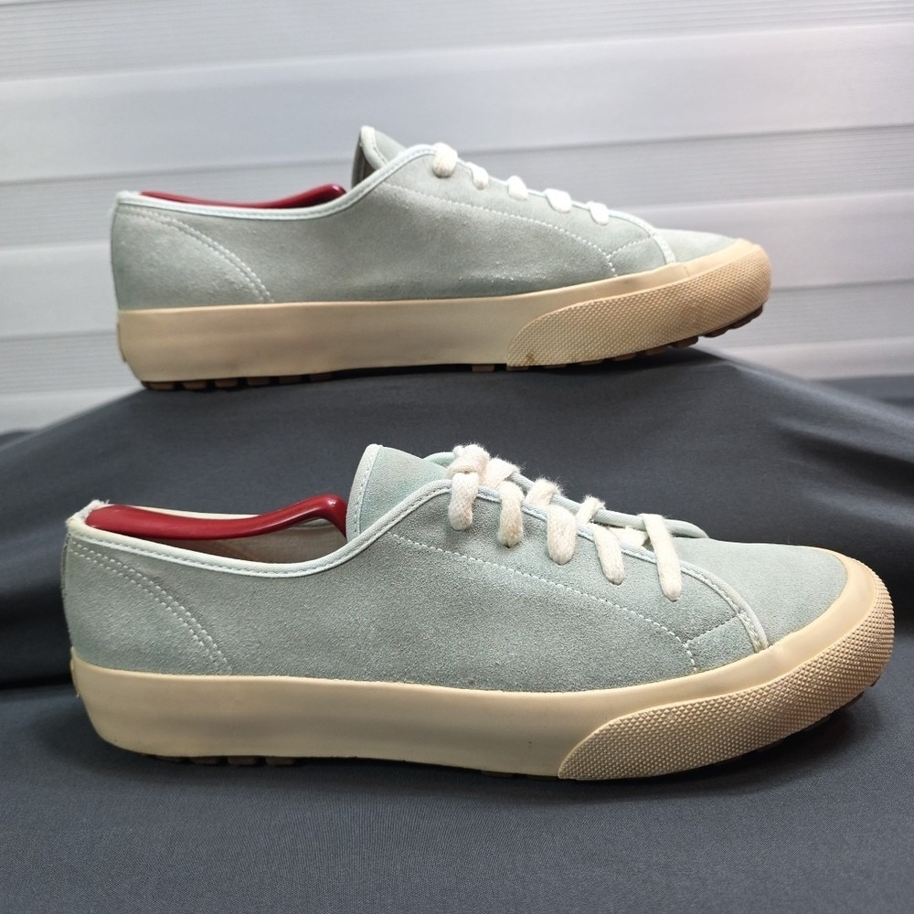 Vintage GAP Authentic Footwear Womens Sea Foam Green Suede Lace Up Sneakers Size
